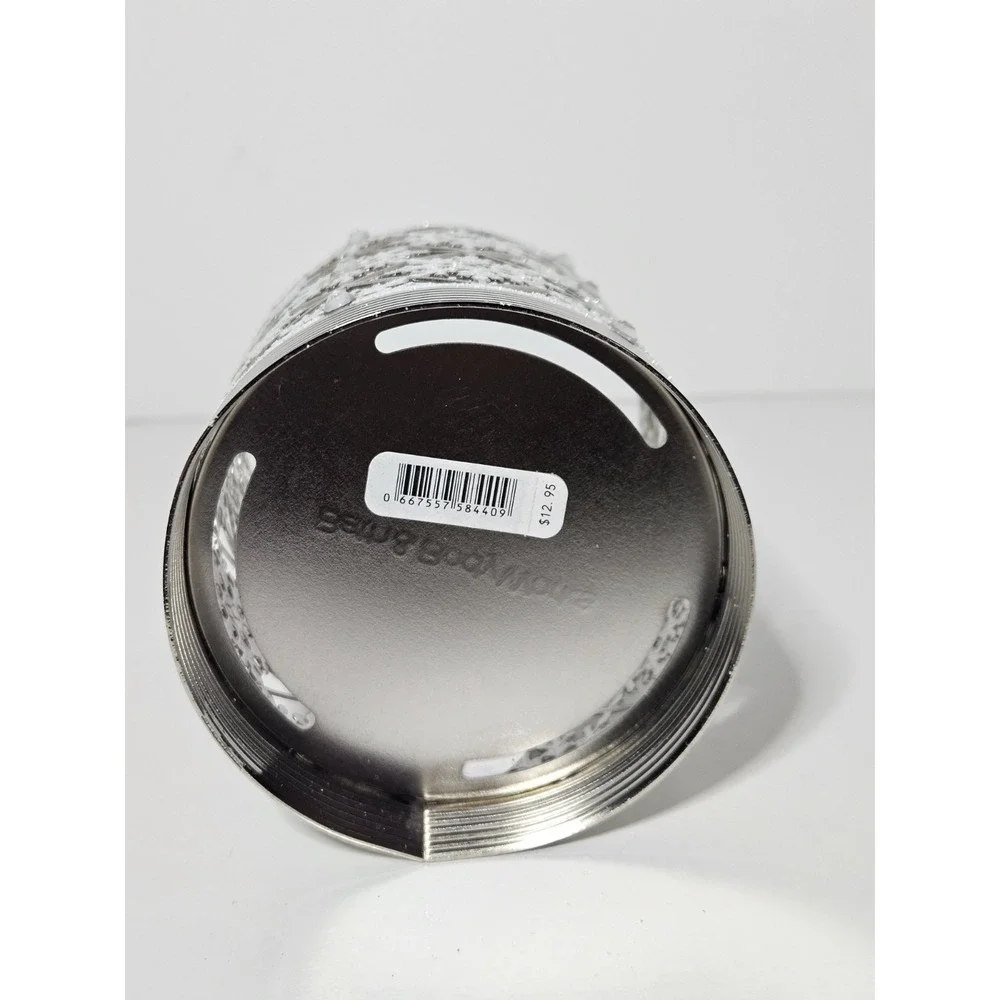 Bath & Body Works Geo Snowflake Candle Holder Single Wick Glitter Christmas